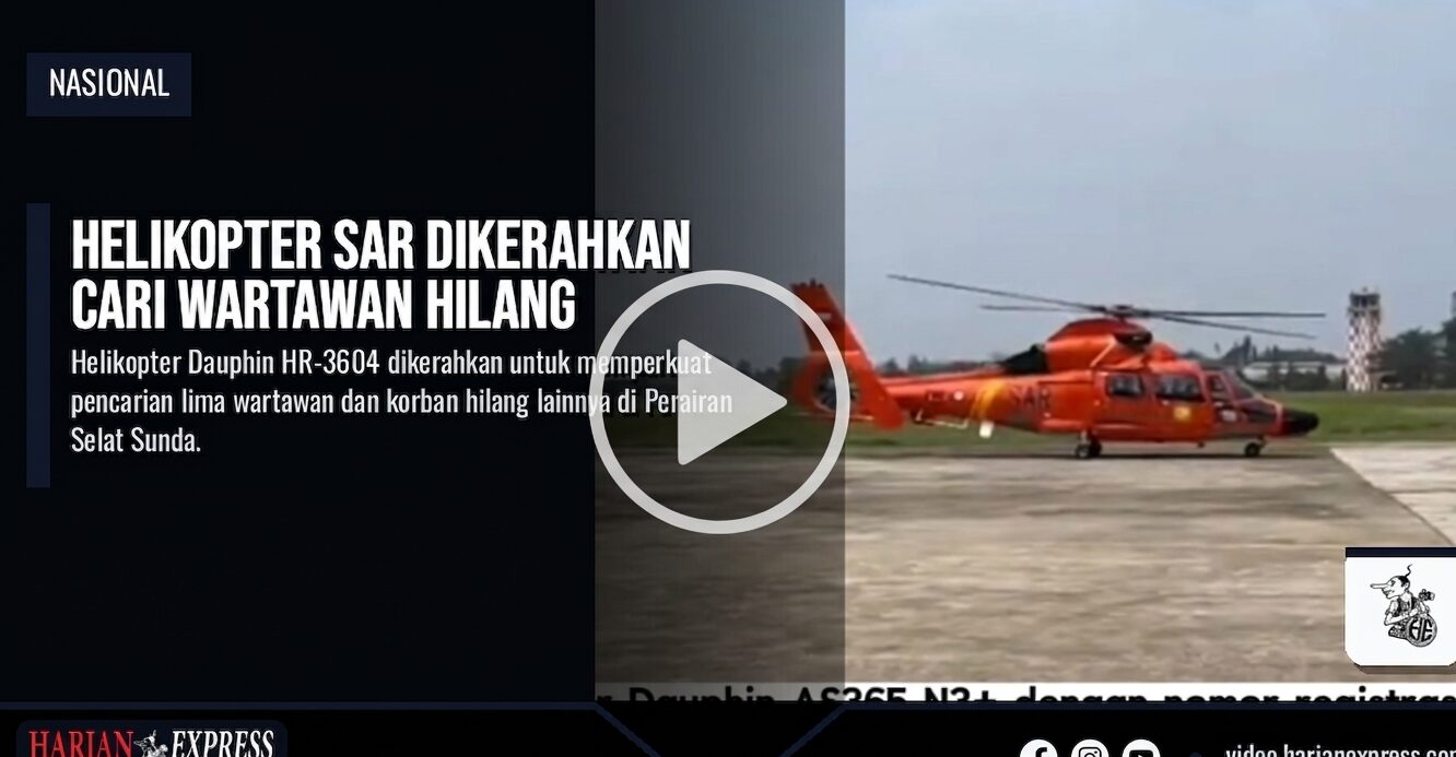 Helikopter Dikerahkan Cari Lima Wartawan yang Hilang Kontak di Selat Sunda